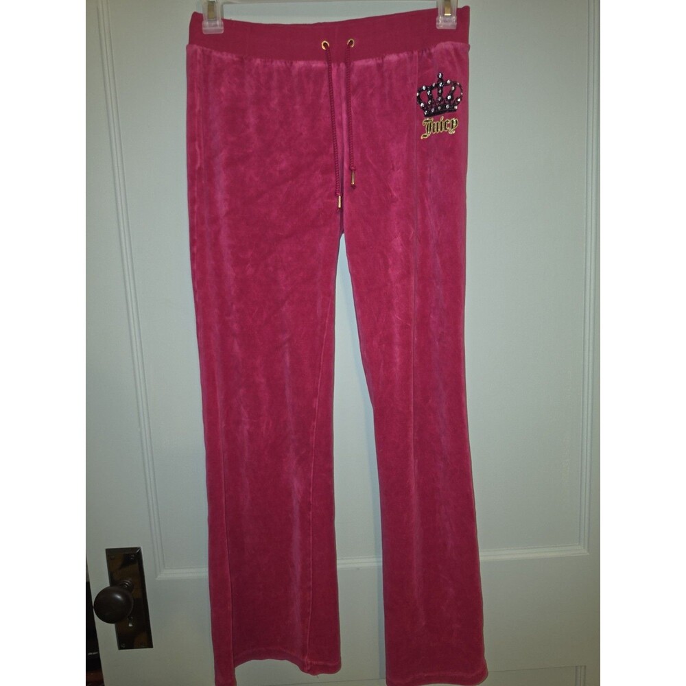 Y2K Juicy couture NEW Small Track pants Hot Pink crown vintage